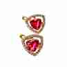Sky Jewelry Серебряные серьги 925 пробы с Красным камнем Алпанит