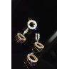 Sky Jewelry Серебряный комплект с Фиолетовым камнем Алпанит