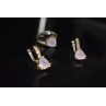 Sky Jewelry Серебряный комплект с нежно-розовым камнем Алпанит