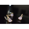 Sky Jewelry Серебряный комплект с нежно-розовым камнем Алпанит