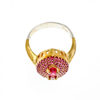 Sky Jewelry Серебряный комплект с камнями Рубеллит