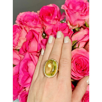 Sky Jewelry Серебряное кольцо 925 пробы с Зеленым камнем Алпанит