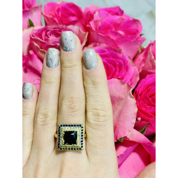 Sky Jewelry Серебряное кольцо 925 проба с Сапфиром