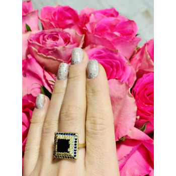 Sky Jewelry Серебряное кольцо 925 проба с Сапфиром