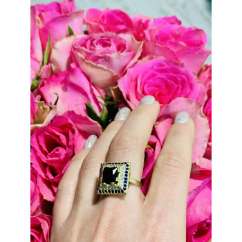 Sky Jewelry Серебряное кольцо 925 проба с Сапфиром