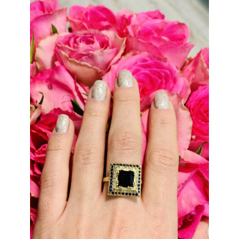 Sky Jewelry Серебряное кольцо 925 проба с Сапфиром