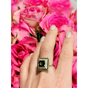 Sky Jewelry Серебряное кольцо 925 проба с Сапфиром