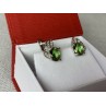 Sky Jewelry Серебряные серьги с камнем Александрит 925 проба