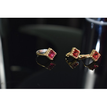 Sky Jewelry Серебряный комплект с камнями Алпанит