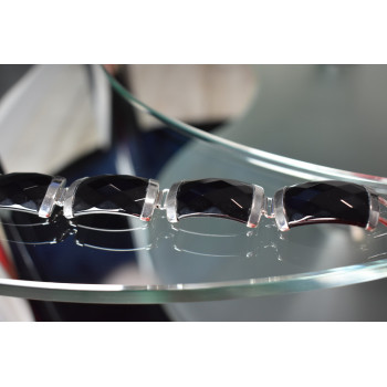 Sky Jewelry Серебряный браслет 925 проба с Черным Турмалином