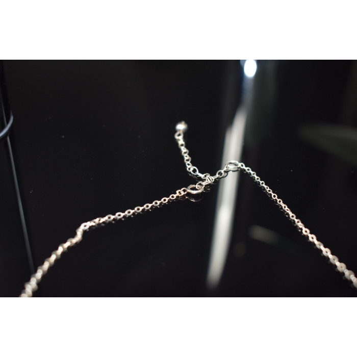 Sky Jewelry Серебряное ожерелье с камнем Розовая Шпинель