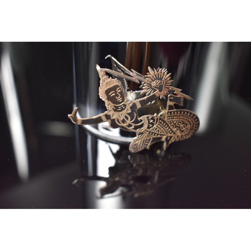 Sky Jewelry Винтажная Сиамская Серебряная Брошка