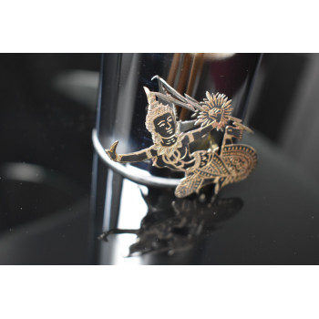 Sky Jewelry Винтажная Сиамская Серебряная Брошка