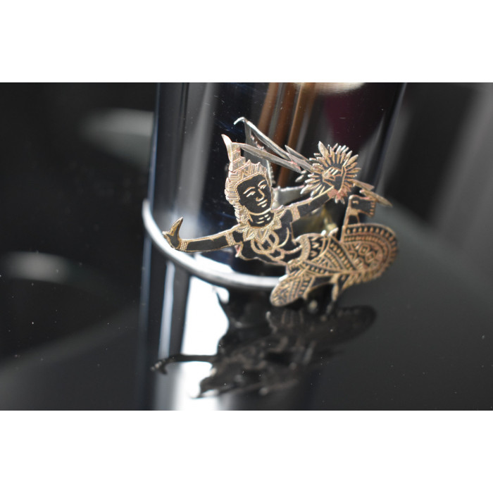 Sky Jewelry Винтажная Сиамская Серебряная Брошка