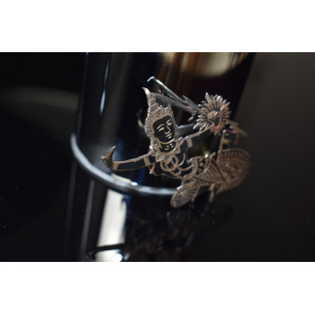 Sky Jewelry Винтажная Сиамская Серебряная Брошка