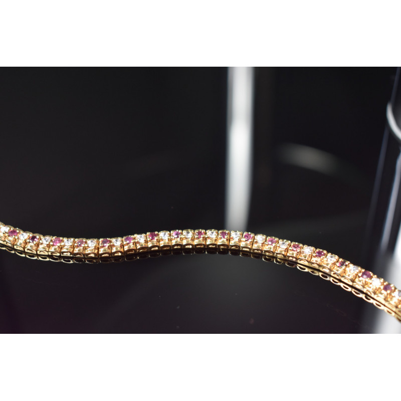 Sky Jewelry Серебряный браслет в позолоте 925 проба со Шпинелью и фианитами