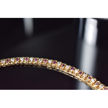 Sky Jewelry Серебряный браслет в позолоте 925 проба со Шпинелью и фианитами