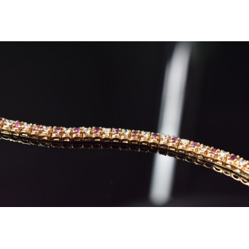 Sky Jewelry Серебряный браслет в позолоте 925 проба со Шпинелью и фианитами