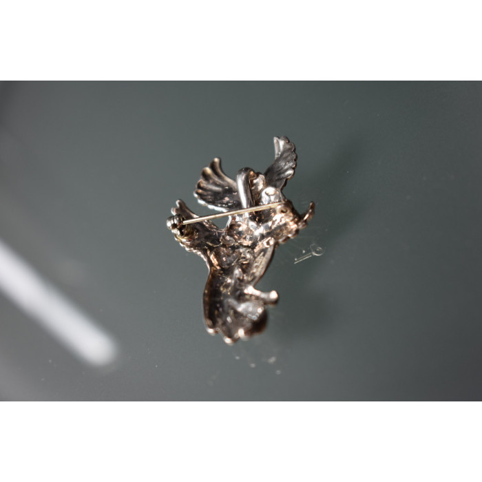 Sky Jewelry Винтажная серебряная брошь *Ангелы