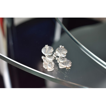 Sky Jewelry Винтажная брошь 925 пробы *Подружки