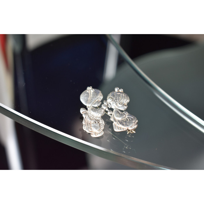 Sky Jewelry Винтажная брошь 925 пробы *Подружки