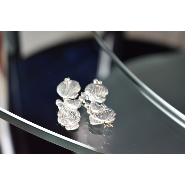 Sky Jewelry Винтажная брошь 925 пробы *Подружки