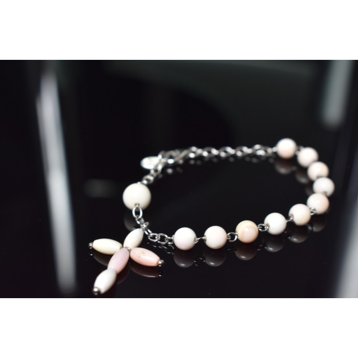 Sky Jewelry Серебряный браслет 925 пробы с Кораллом