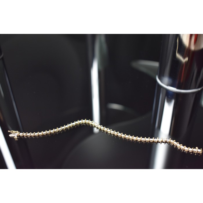 Sky Jewelry Золотой браслет 10К (417 проба ) с вставками из бриллиантов