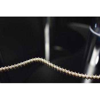 Sky Jewelry Золотой браслет 10К (417 проба ) с вставками из бриллиантов