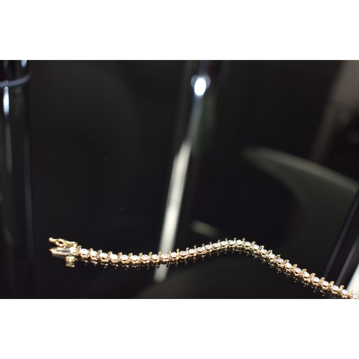 Sky Jewelry Золотой браслет 10К (417 проба ) с вставками из бриллиантов