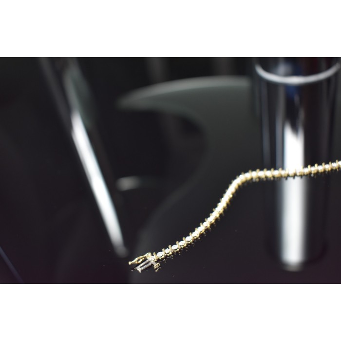 Sky Jewelry Золотой браслет 10К (417 проба ) с вставками из бриллиантов