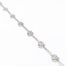 Sky Jewelry Серебряный браслет 925 пробы *Сердце* с фианитами