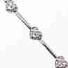Sky Jewelry Серебряный браслет 925 пробы *Сердце* с фианитами