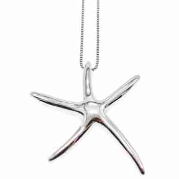 Sky Jewelry Серебряная цепочка с кулоном *Морская Звезда*