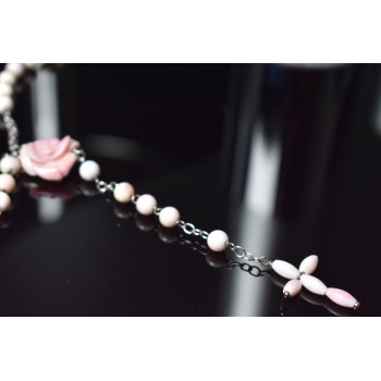 Sky Jewelry Серебряное ожерелье с Кораллом