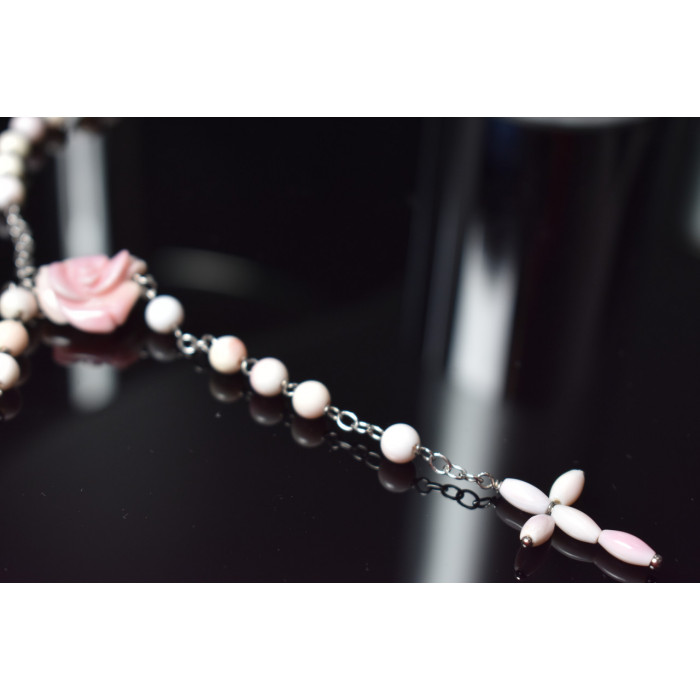 Sky Jewelry Серебряное ожерелье с Кораллом