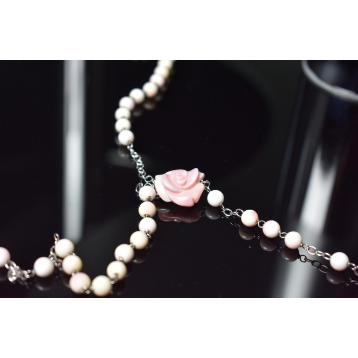 Sky Jewelry Серебряное ожерелье с Кораллом