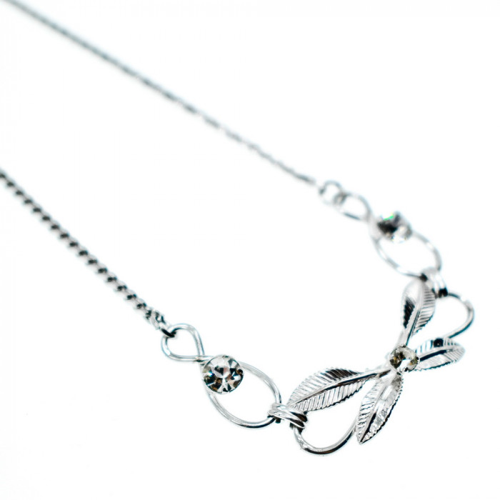 Sky Jewelry Серебряное ожерелье с фианитами