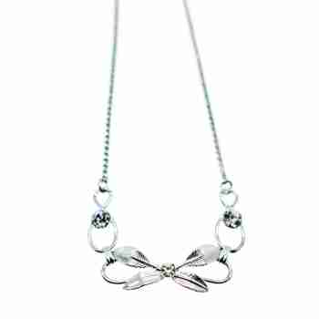 Sky Jewelry Серебряное ожерелье с фианитами