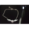 Sky Jewelry Серебряное ожерелье 925 проба с фианитами *Сердце с Крыльями Ангела