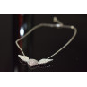 Sky Jewelry Серебряное ожерелье 925 проба с фианитами *Сердце с Крыльями Ангела