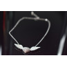 Sky Jewelry Серебряное ожерелье 925 проба с фианитами *Сердце с Крыльями Ангела