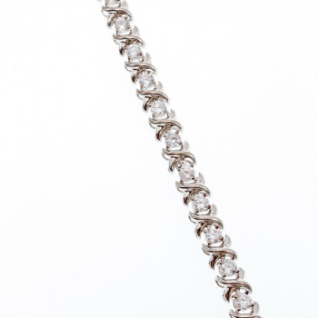 Sky Jewelry Серебряный браслет 925 проба с фианитами