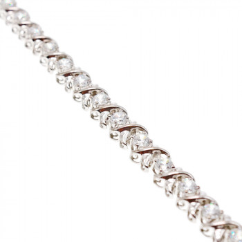 Sky Jewelry Серебряный браслет 925 проба с фианитами