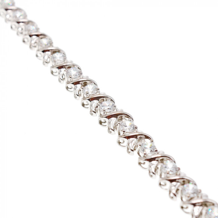 Sky Jewelry Серебряный браслет 925 проба с фианитами