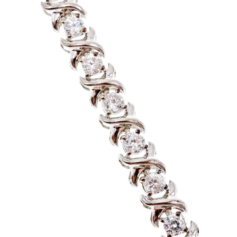 Sky Jewelry Серебряный браслет 925 проба с фианитами
