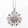 Sky Jewelry Золотая цепочка с кулоном камни Сапфиры и Бриллиант