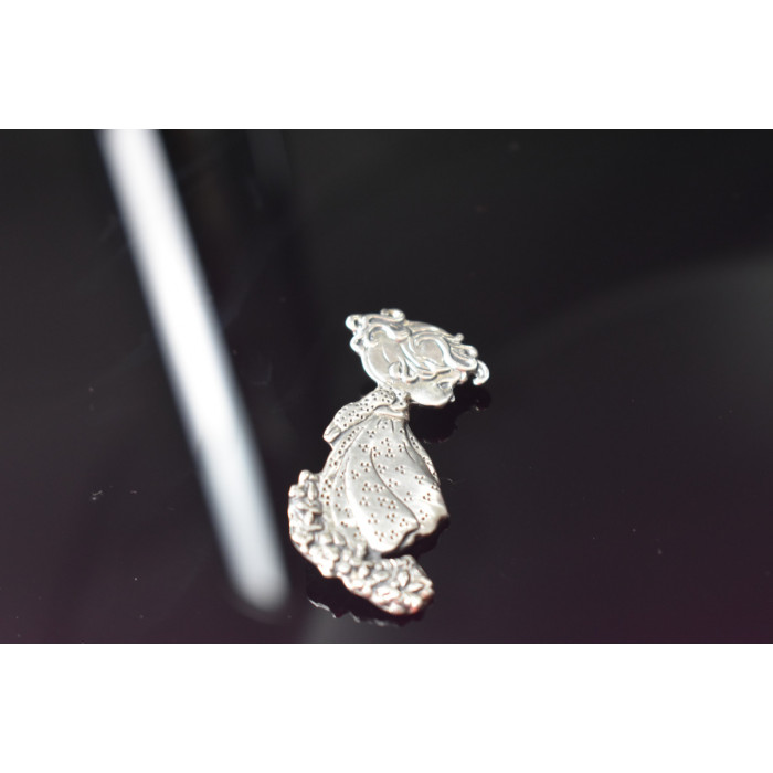 Sky Jewelry Винтажная Серебряная брошь *Девочка
