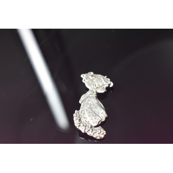 Sky Jewelry Винтажная Серебряная брошь *Девочка