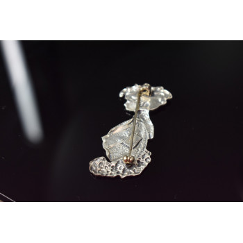 Sky Jewelry Винтажная Серебряная брошь *Девочка